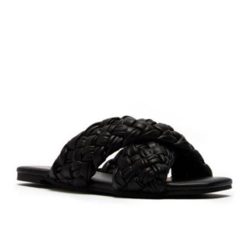!! NEW !! Braided Slide Sandals in Tan Nude - Picture 5 of 5